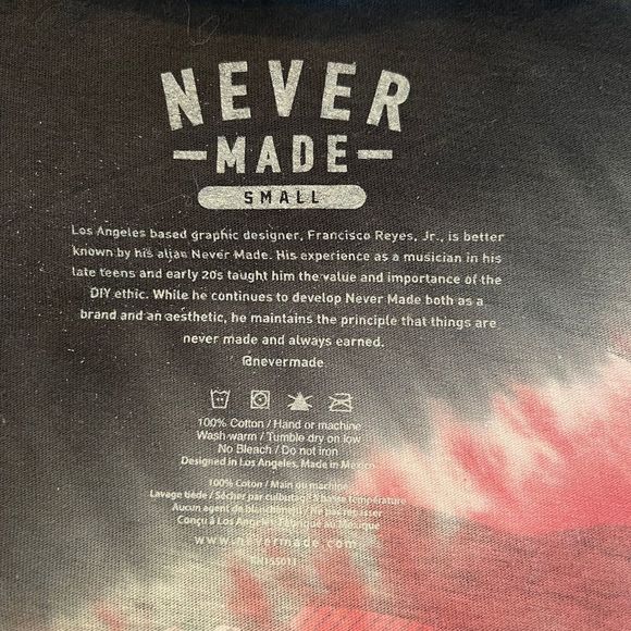 Never Made Half Face Tie-Dye Tee - Picture 6 of 6